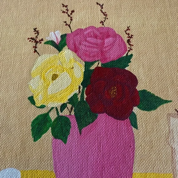 VTG Original Acrylic Painting ‘My Vanity Table’ - Picture 3 of 9